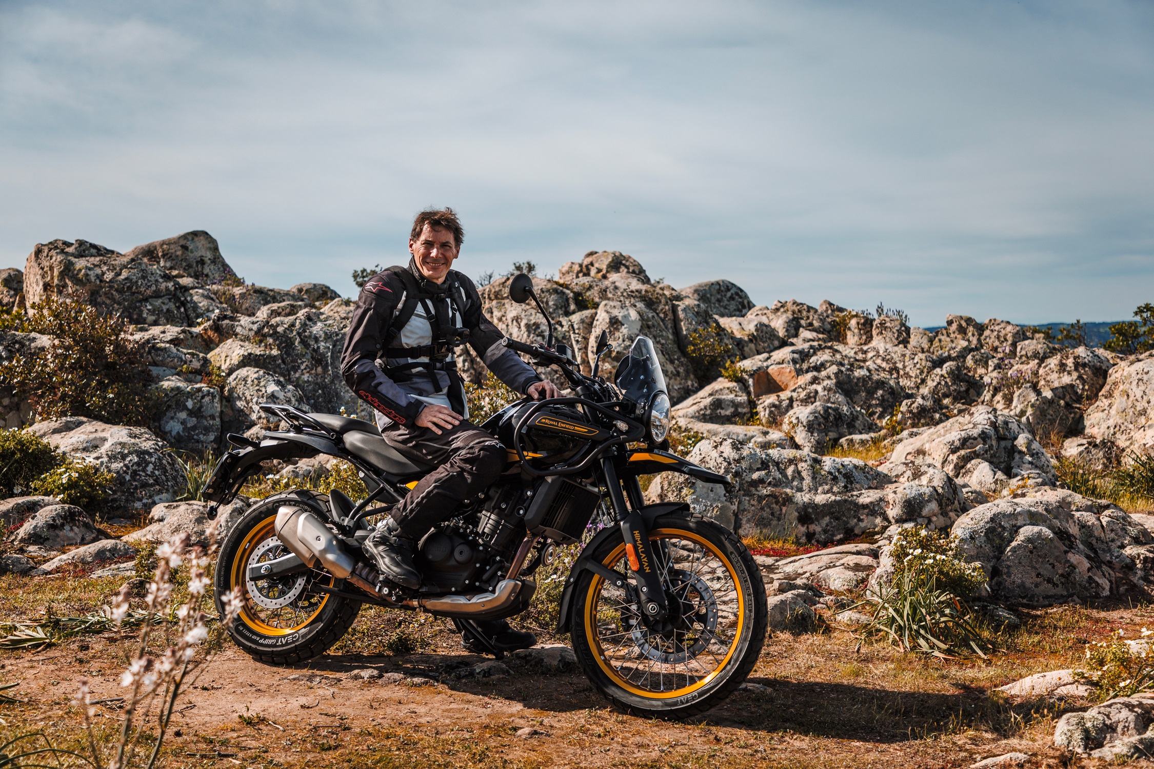 Duccio e la Royal Enfield Himalayan 450